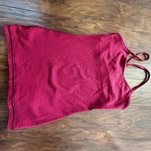 LULULEMON striped racer back athletic top